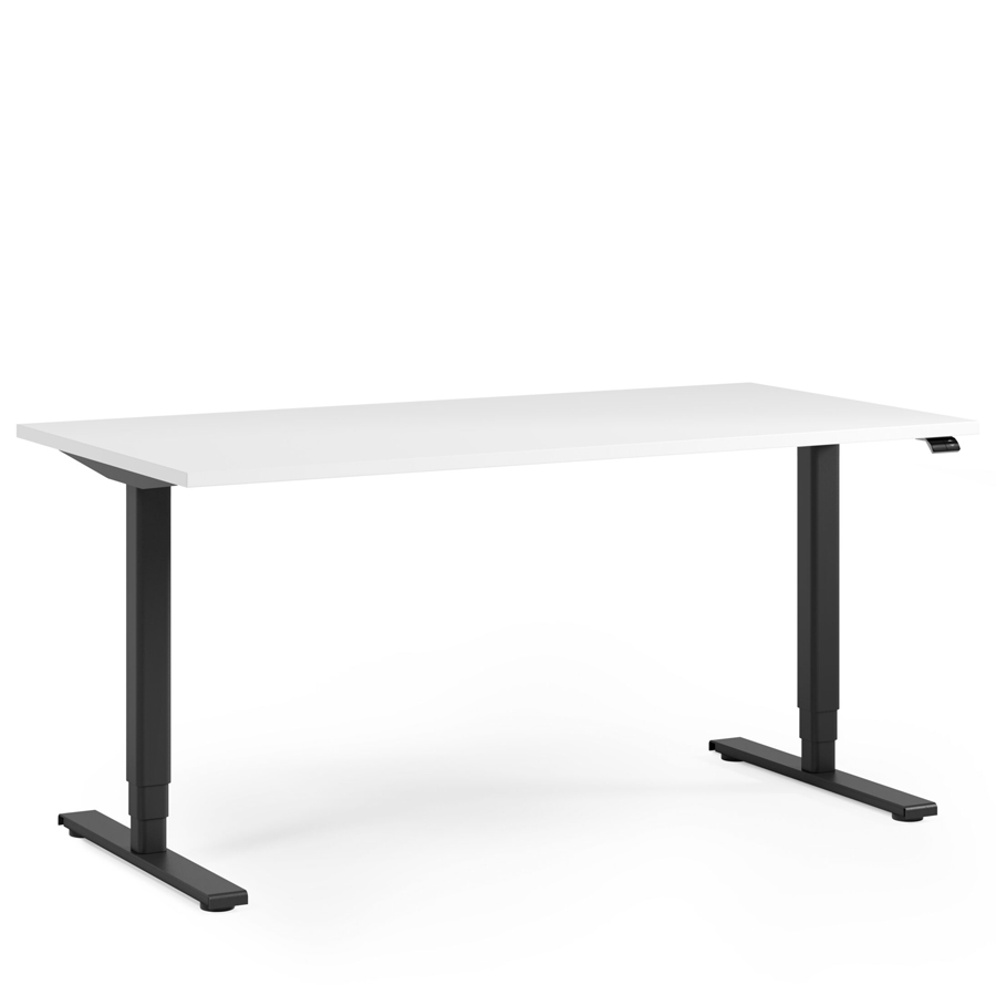 fm FOURACTION 133 Schreibtisch | Gestell schwarz | Platte weiß