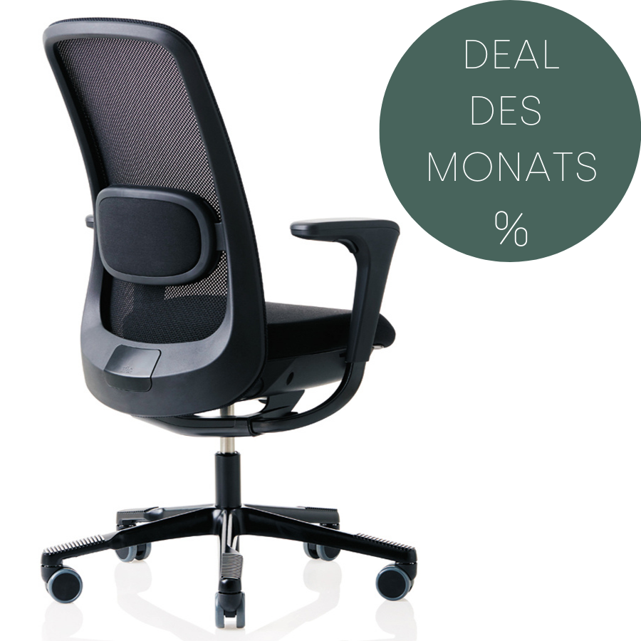 Sofi Mesh mit Standard Armlehnen schwarz schnell geliefert