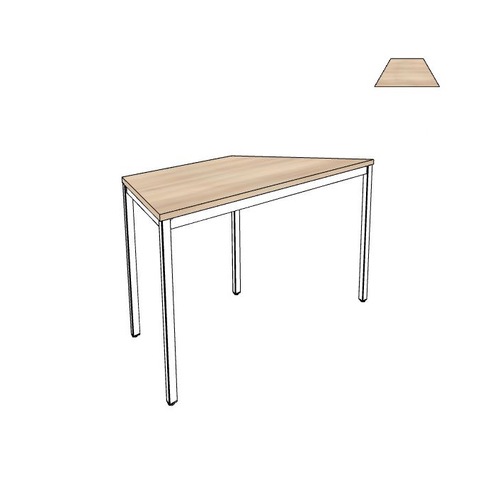 König + Neurath Astra Tisch Trapez 140x70/70x72 cm