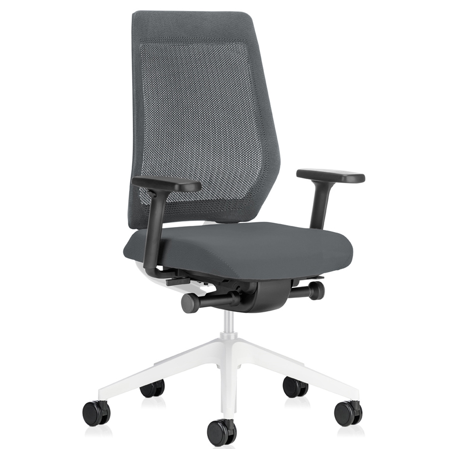 Interstuhl Joyce JC211 anthrazit hellgrau Seitenansicht