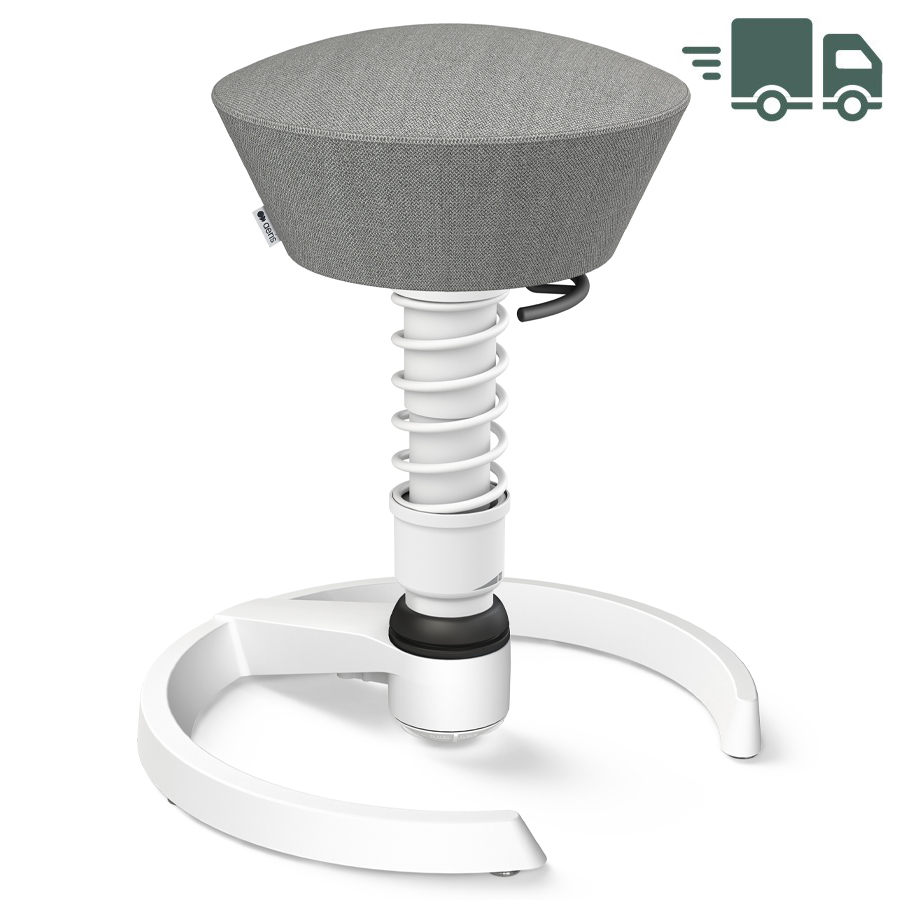 Aeris Swopper Capture Wolle steingrau meliert - Gleiter - Gestell weiß - Standardfeder