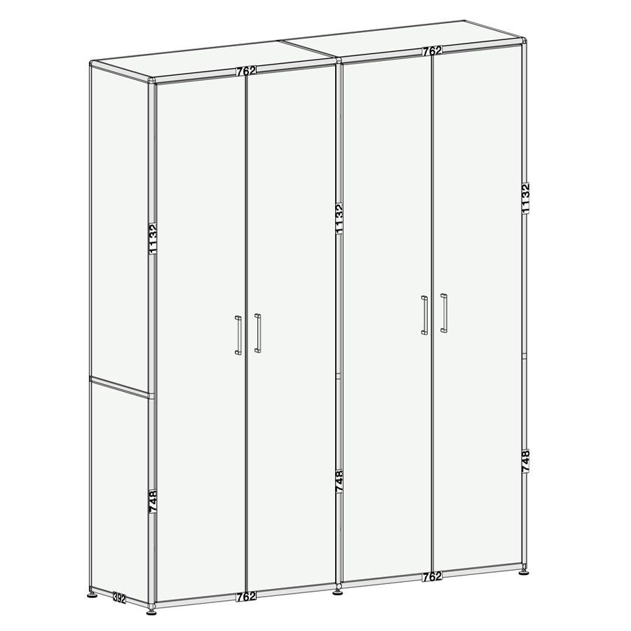 Bosse Schrank 5OH Größe 2