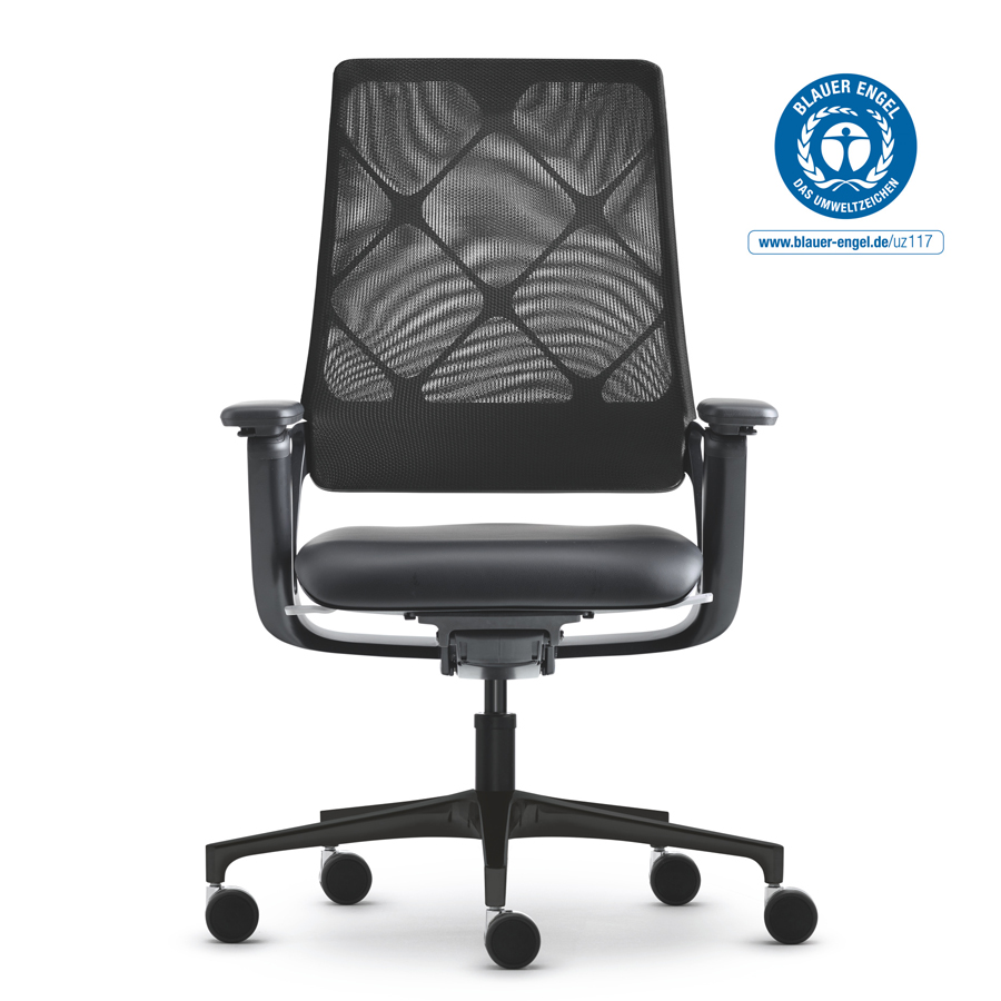 Klöber Connex2 Netzrücken Expressmodell schwarz - mit Auszeichnung Blauer Engel