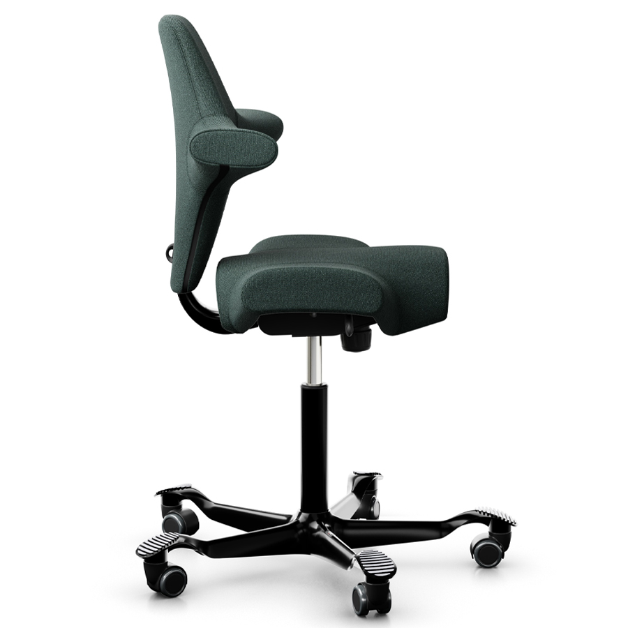 HAG CAPISCO 8106 - Stoff Capture 6601 - Gestell schwarz - Seitenansicht