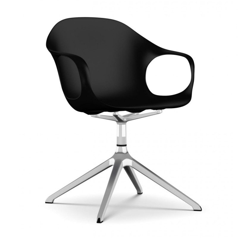 Kristalia Elephant Drehgestell schwarz aluminium