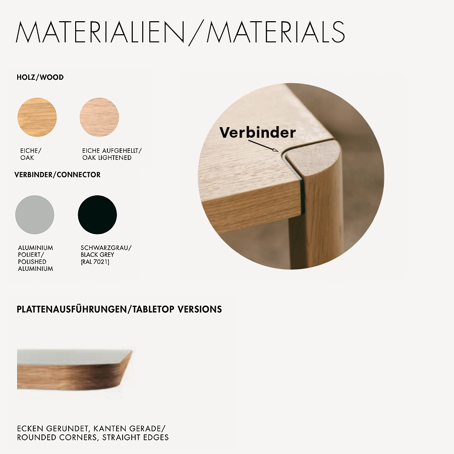 Materialien/Ausführungen THONET Tisch 1140
