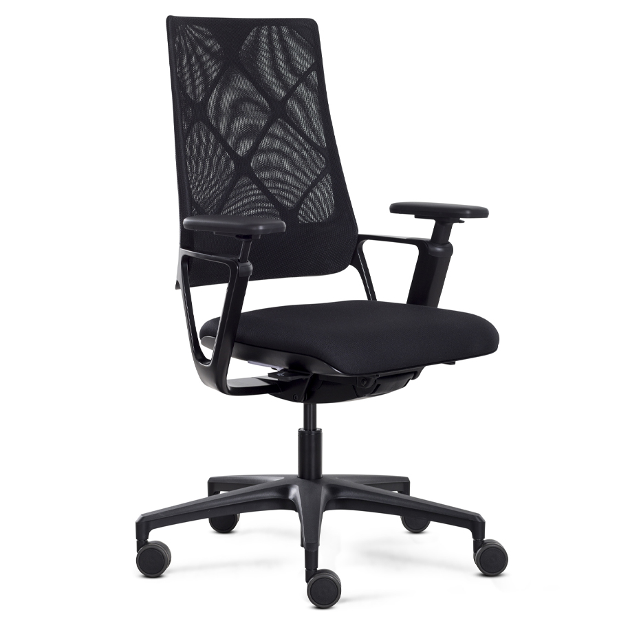 Klöber Connex2 Netzrücken Expressmodell komplett schwarz - Front