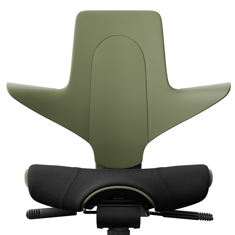 HAG Capisco Puls 8020 Moss mit Gestell schwarz Detail
