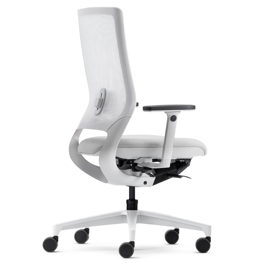 Klöber Mera 84 weiß mit Netzrücken - Rückansicht