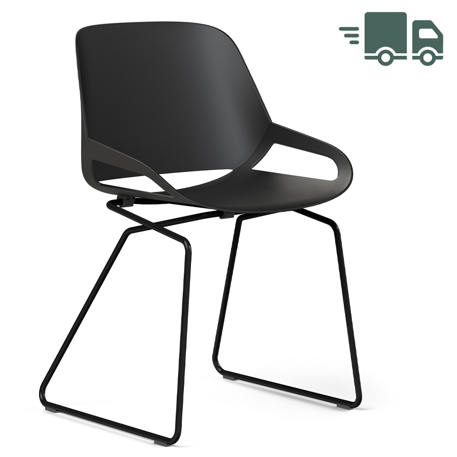 Aeris Numo Kufengestell schwarz - Sitzschale schwarz - ohne Sitzkissen