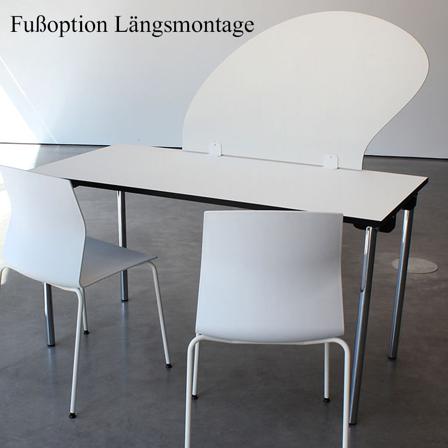 Rosconi T2 Tisch-Trennwand - Längsmontage