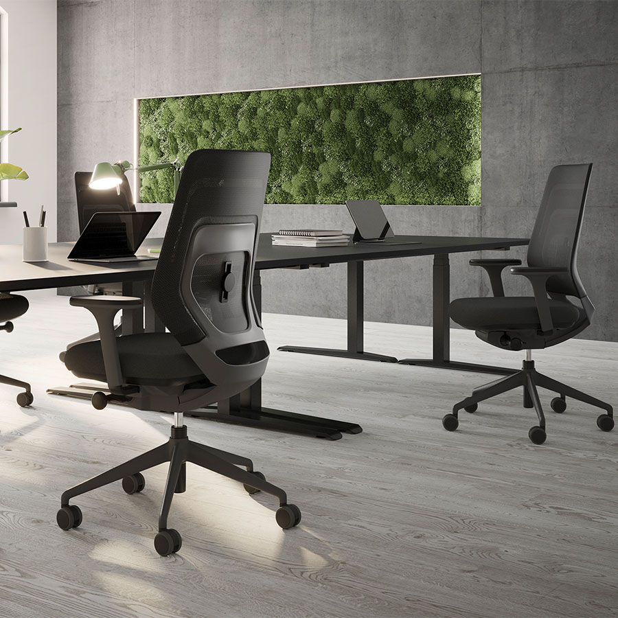 fm Asiento Bürodrehstuhl in Anthrazit konfigurierbar Beispielbild