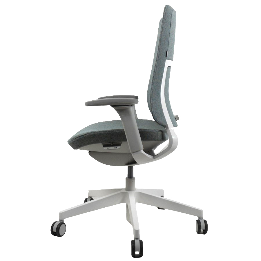 Profim Violle 130 SFL mit Polsterrücken - Gestell hellgrau/weiß - Bezug MLF25