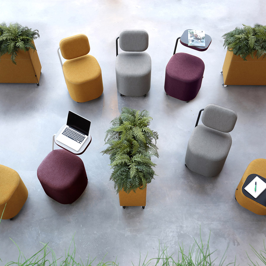 Götessons IQSeat Hocker mit drehbarer Rückenlehne