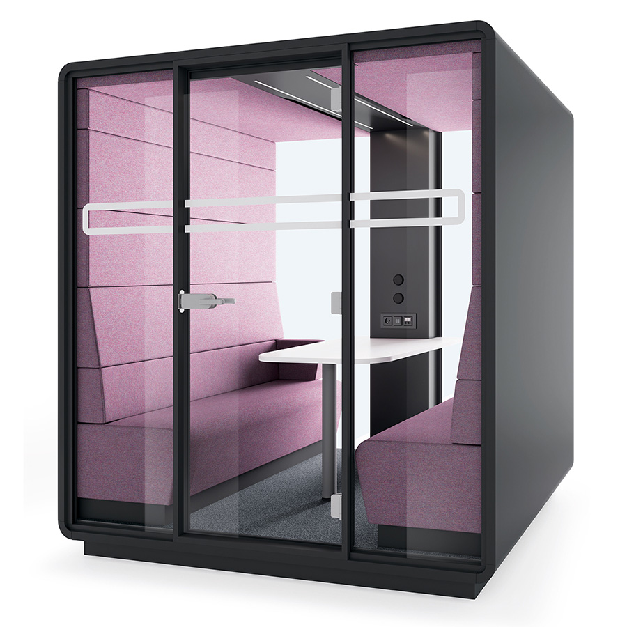 Hushoffice Hushmeet Akustikbox konfigurierbar in Wool Orchid