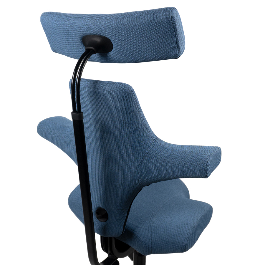 HAG CAPISCO 8107 | Stoff Cura blau | Gestell Schwarz | Nackenstütze