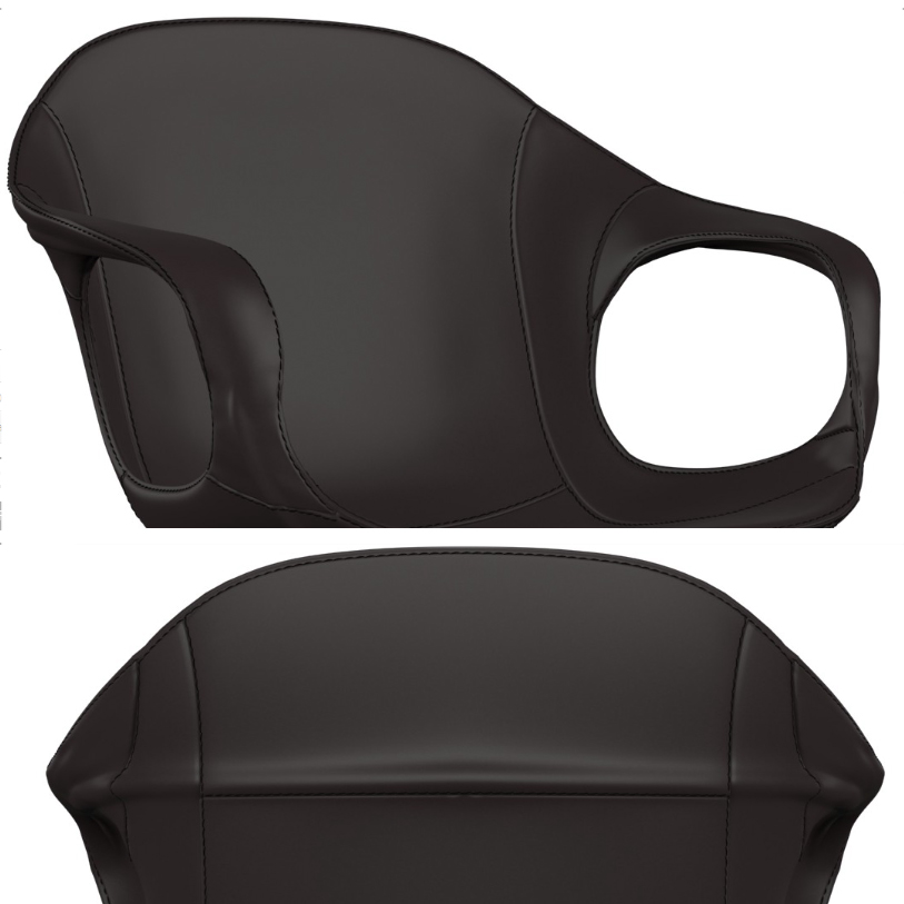 Details Elephant vollnarbigs Leder schwarz