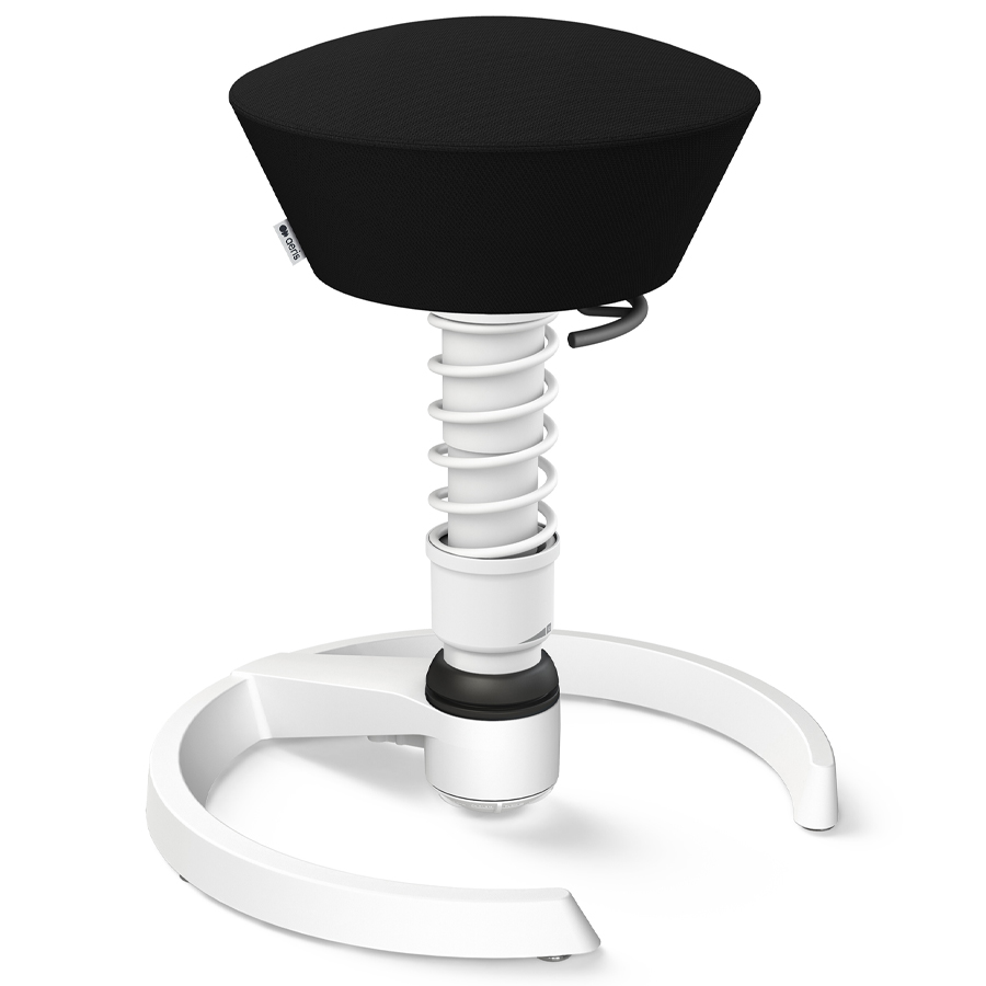 Aeris Swopper Select Wolle schwarz - Gleiter - Gestell weiß - Standardfeder