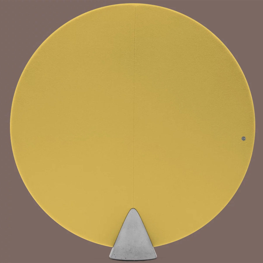 MUTE. Cone rund | Akustik Raumtrenner | Gelb