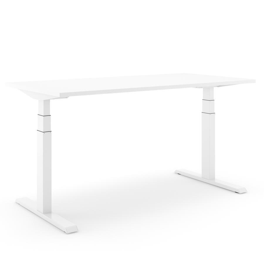 Actiforce Schreibtisch Steelforce SLS 670 PRO - Gestell weiß - Platte weiß