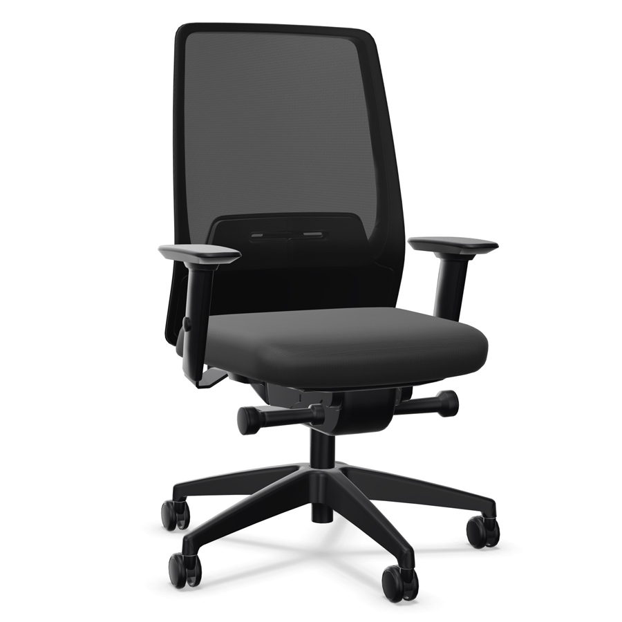 Interstuhl AIMis1 (1S04, 1S046, 1S146) - Frontansicht mit Armlehnen