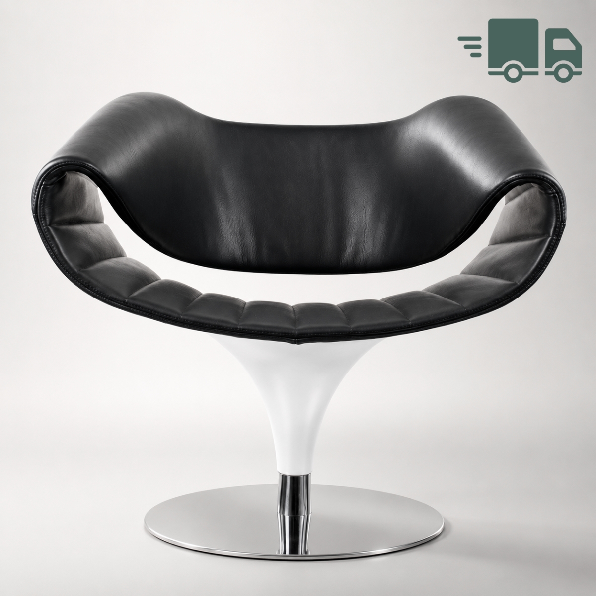 Züco PERILLO Lounge Sessel Leder schwarz LKW-