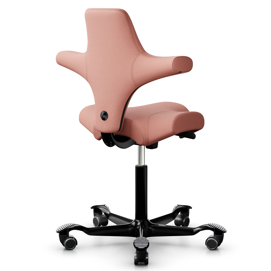 HAG CAPISCO 8106 - Stoff Select 64213 lachsrosa- Gestell schwarz - Rückansicht