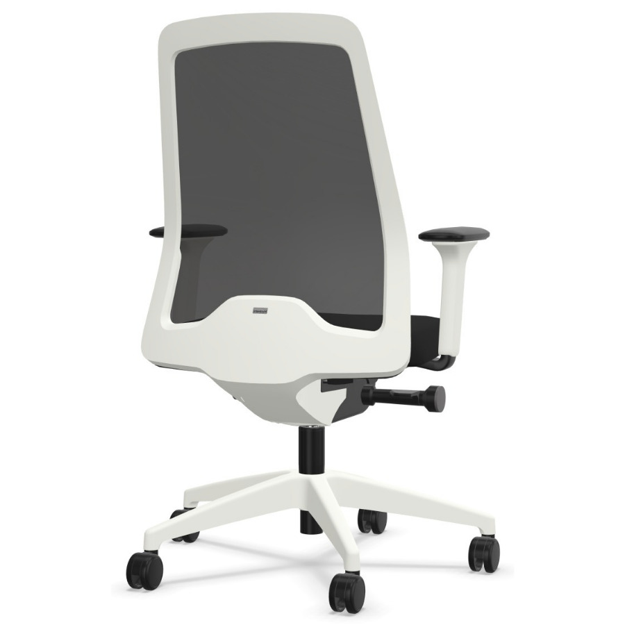 Interstuhl EVERYis1 (EV211) weiß Bürostuhl Netzrücken schwarz Polster schwarz