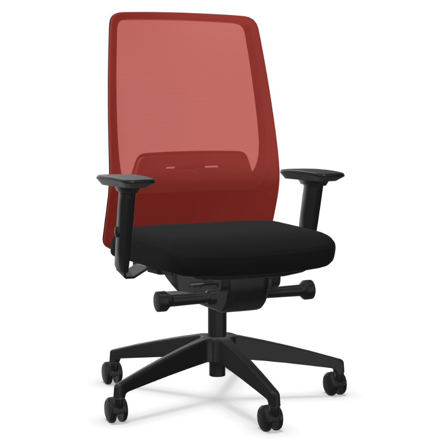 Interstuhl AIMis1 AM26E Netzfarbe feuerrot Polsterfarbe schwarz