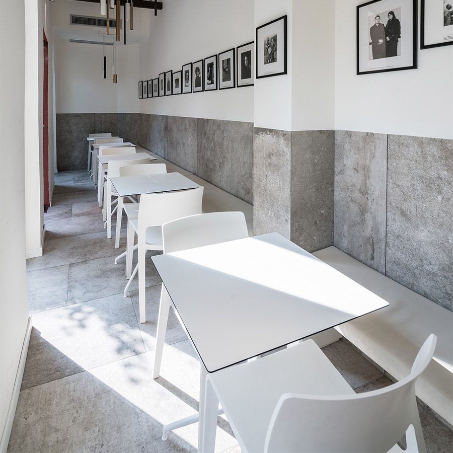 Arper Yop Tisch Eckig weiß