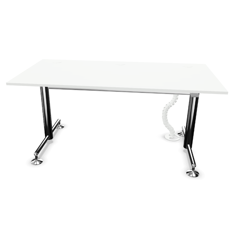 Bosse Modul Space M1-Tisch in WQeiß mit Kabelkette