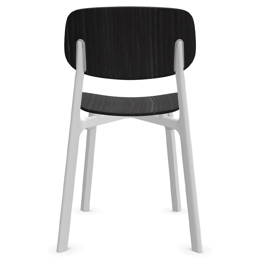 Kristalia COLANDER schwarze Eiche, weißes Gestell