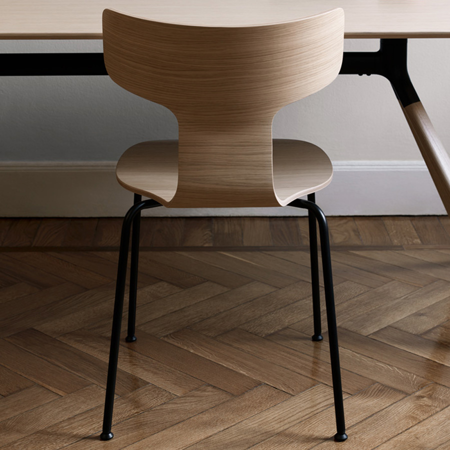 lapalma FEDRA S200 Gestell Metall schwarz - Schale Eiche gebleicht