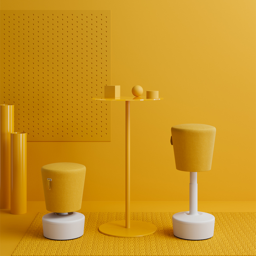 Profim Mickey Beispiel für niedrige und hohe Sitzposition