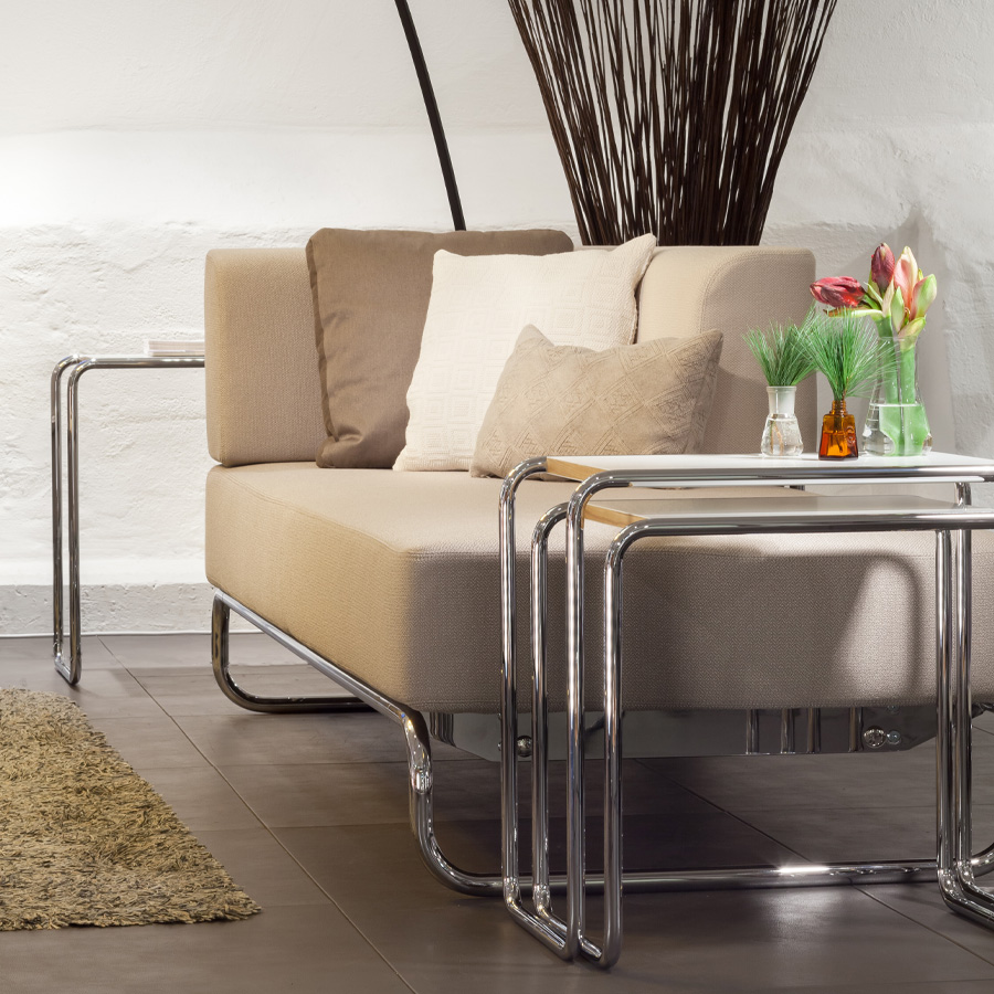 THONET Beistelltische SET B9 a+b weiß - Beispielbild