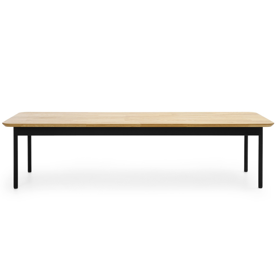 Bejot Fora FR TB13 Beistelltisch Leimholzplatte Eiche, Gestell schwarz