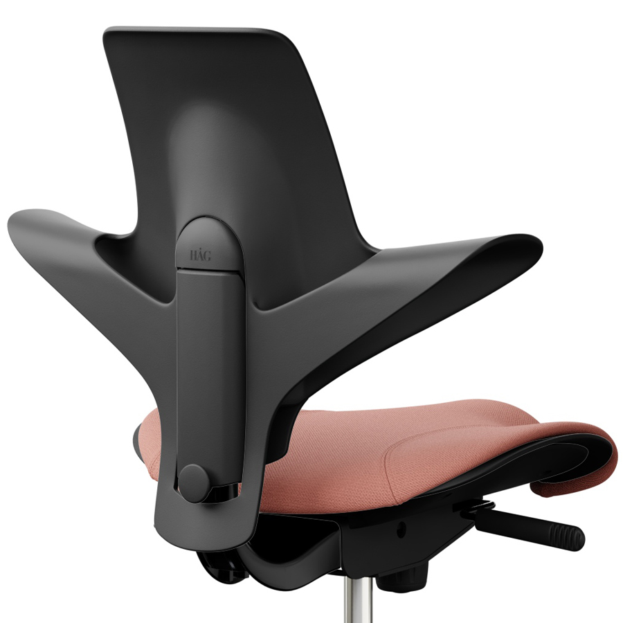HAG CAPISCO PULS 8020 Black Edition mit Stoff Select rosa - Nahaufnahme