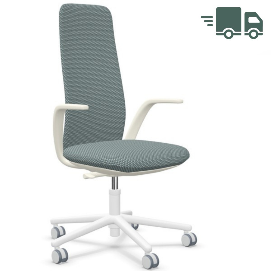 Haworth NIA Stoff - Diagonale Matrix grau