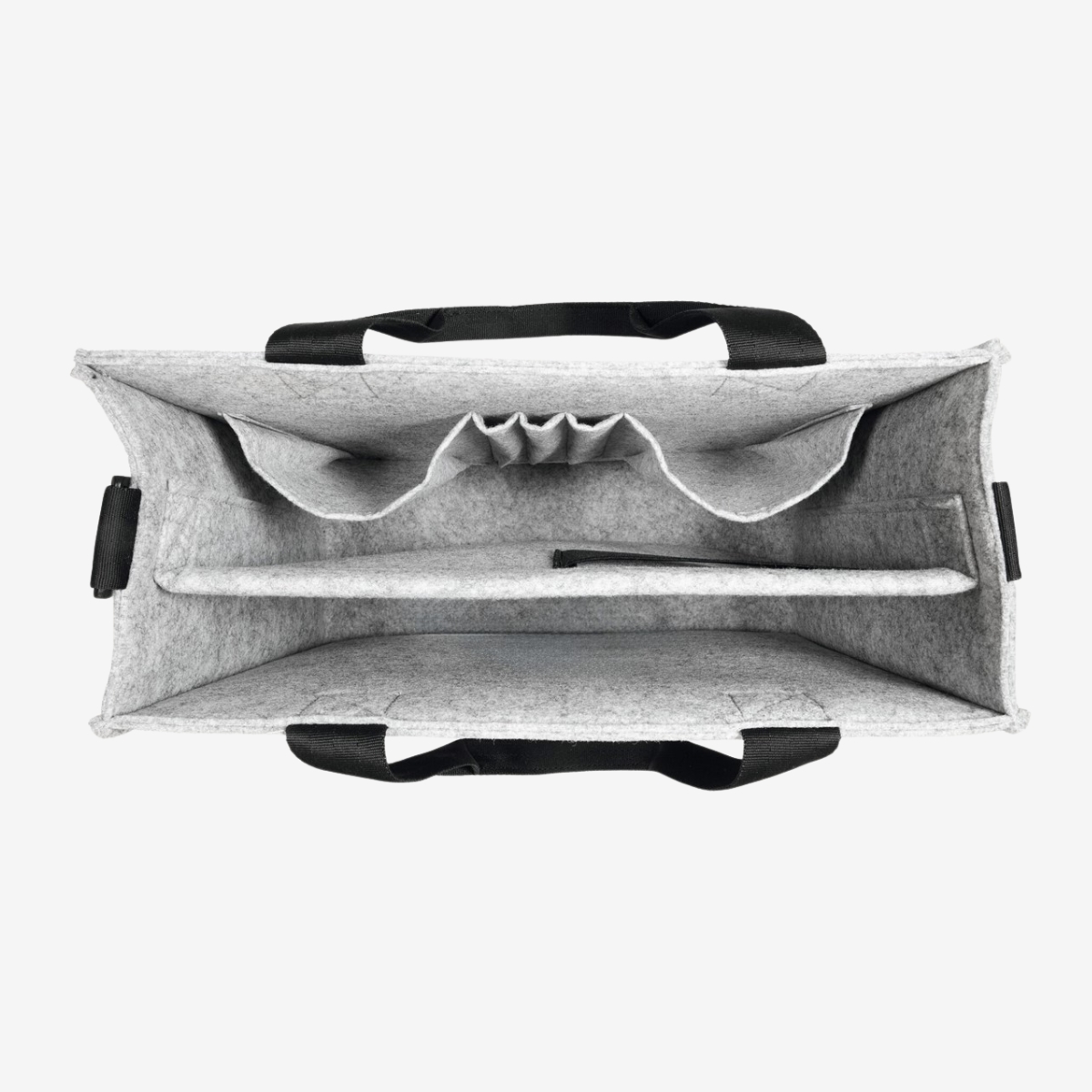 SIGEL Desk Sharing Bag Classic M | Büro Tasche für mobiles Arbeiten | hellgrau