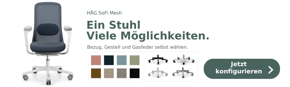 HÅG SoFi Mesh 7500 individuell konfigurieren