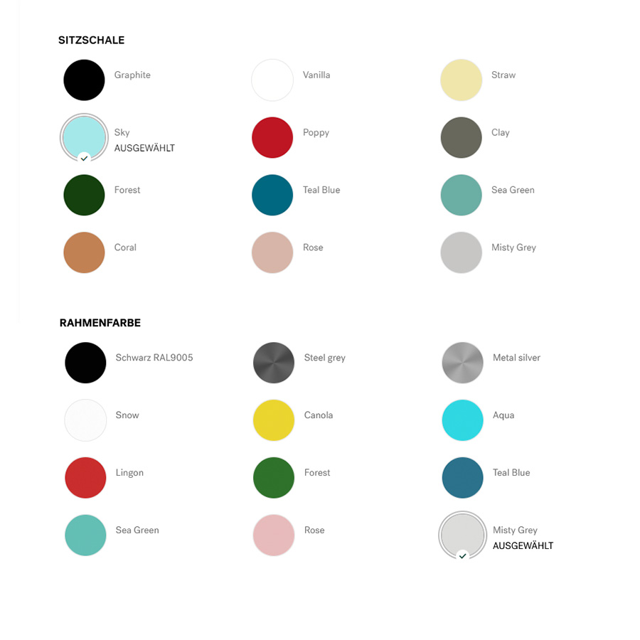 Farben profim Noor Übersicht