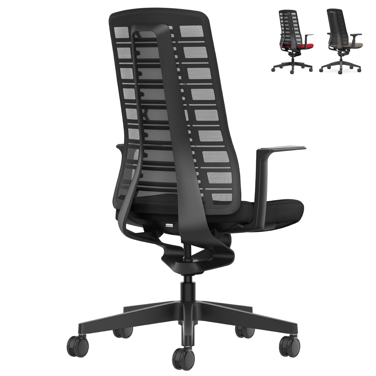 Interstuhl PUREis3 PU213 | Bürostuhl schwarz | Netzrücken | Konfigurator
