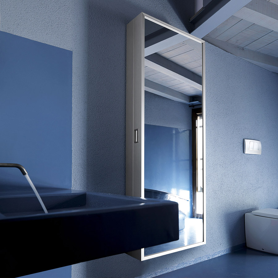 Kristalia BOX Spiegelmöbel - Ausführung Alu eloxiert