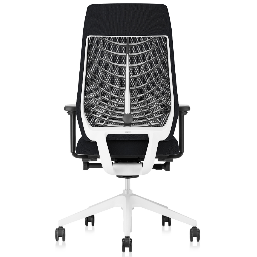 Interstuhl JOYCEis3 JC217 Bürostuhl mit Netzrücken hoch Farbe schwarz - Rückansicht