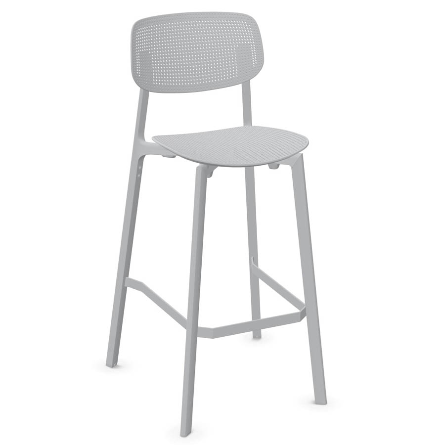 Kristalia COLANDER Barhocker hellgrau