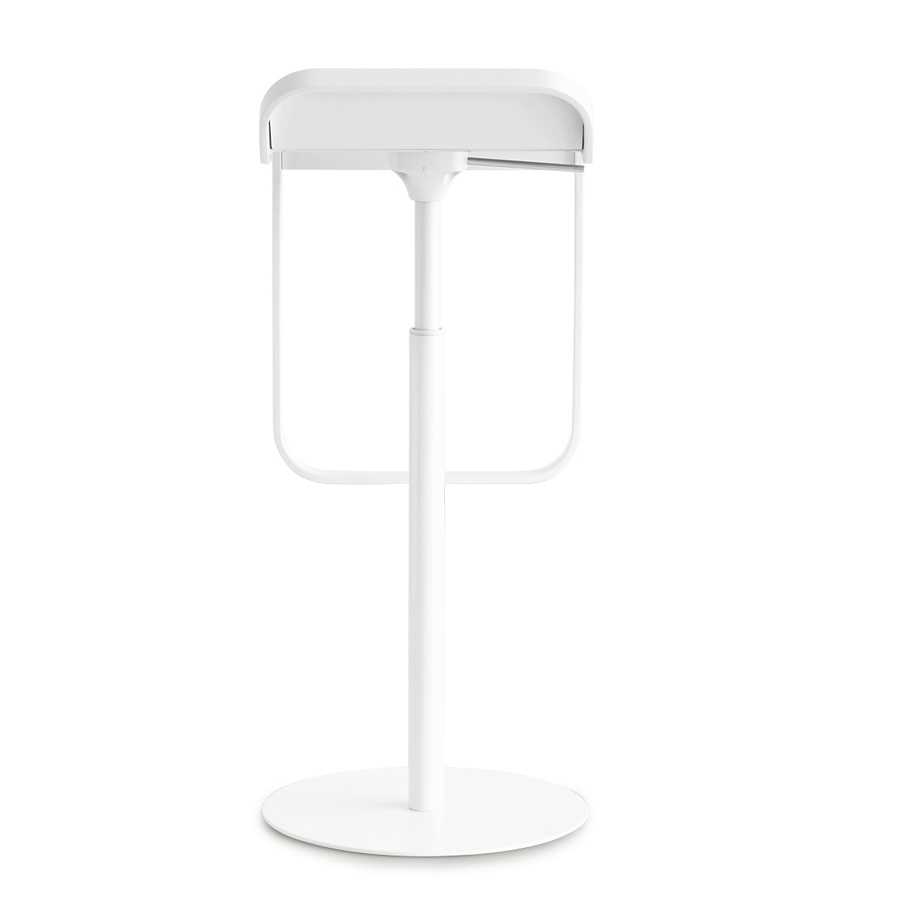 lapalma LEM S80 Barhocker | Gestell weiß | Gasfeder weiß | Sitzfläche Fenix weiss