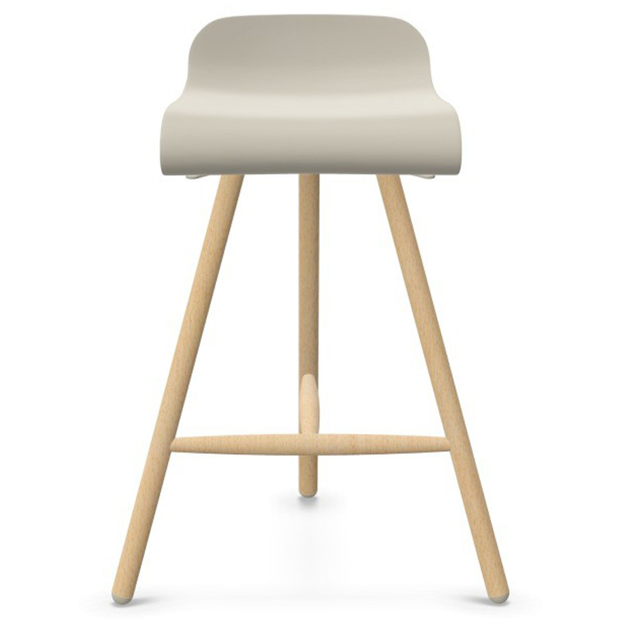 Kristalia BCN Barhocker mit Holzgestell beige