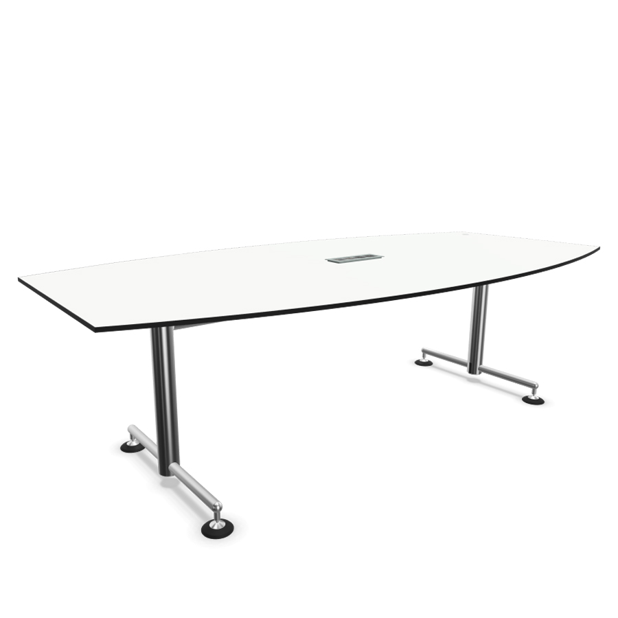 Bosse TC Konferenztisch | Weiß Länge 240 cm | Beispielbild mit Netbox Style