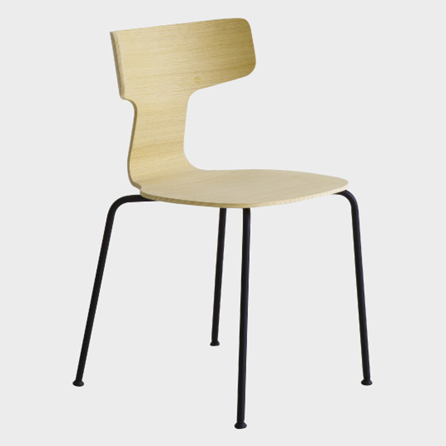 lapalma FEDRA S200 Gestell Metall schwarz - Schale Eiche gebleicht