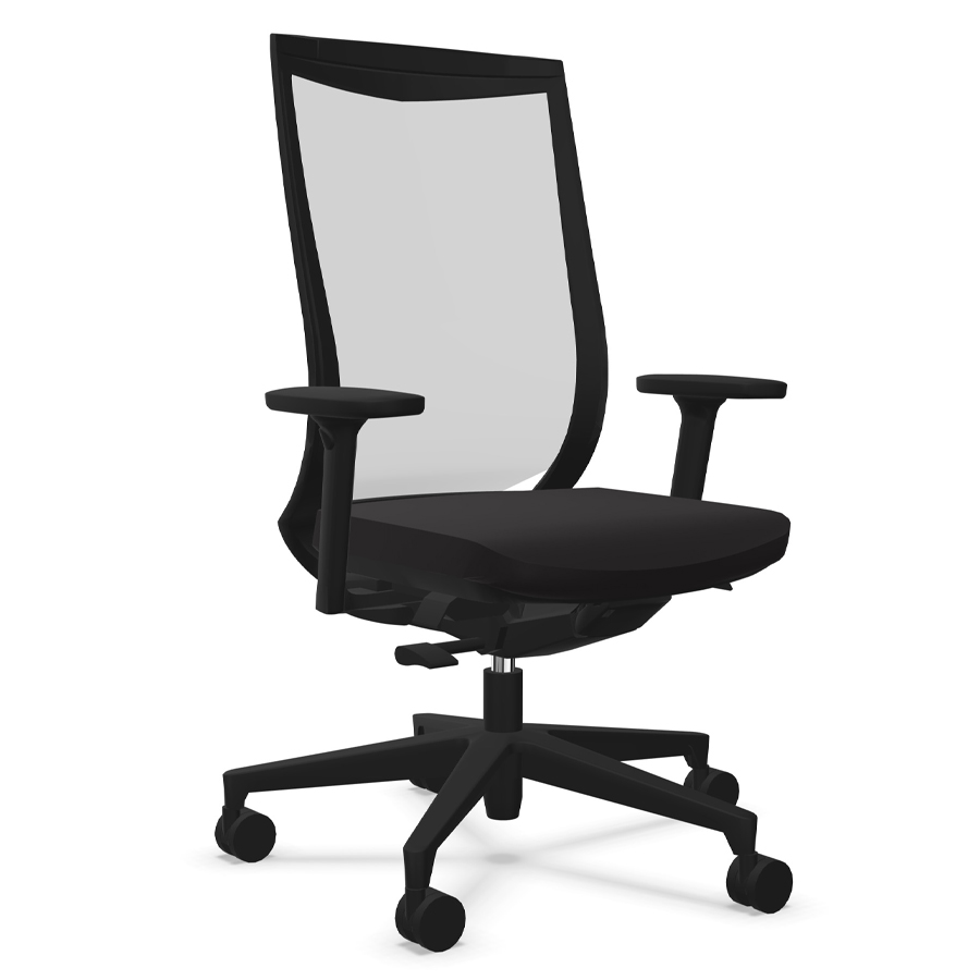 Klöber Duera (due88) Bürodrehstuhl mit Netzrücken - Farbe Chicago Subway